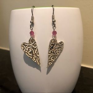Silver earrings